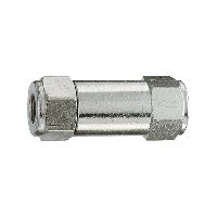 Check valve, Small design, nickel-plated brass, M5, 0.2 bar