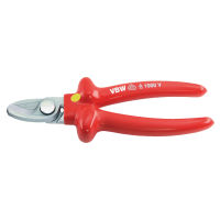 VDE nůžky na kabely, chromované, s ponornou izolací, 180 mm