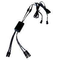 Einbau/Aufbau Abstandssensor schwarz 2-fach