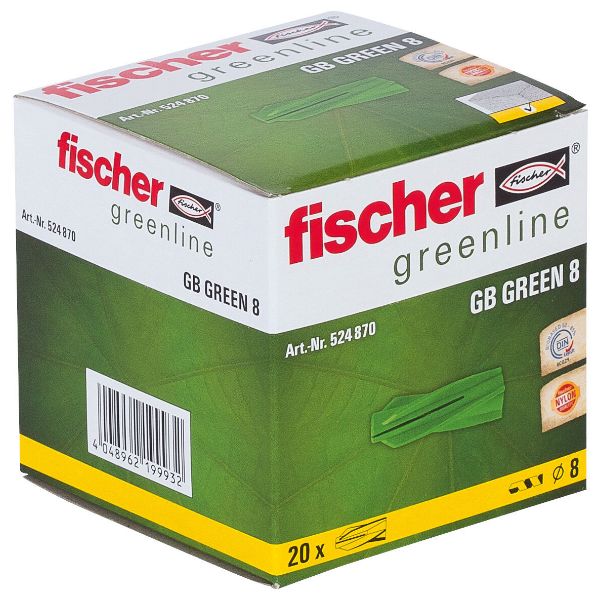 fischer GB Green 8 tasselli per calcestruzzo a gas