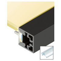 Hettich Diffusionsprofil mit Steg Cadro 3000 mm transluzent