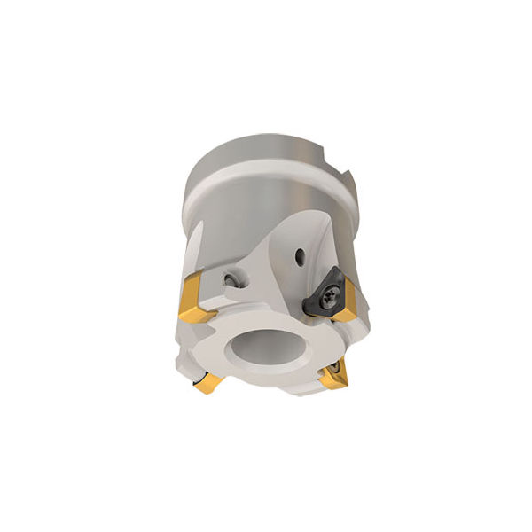 HM390 FTC D1.25-04-.50-07 90°-Planfräser für HM390 TCKT 0703 Trigon-Wendeschneidplatten mit 3 gewendelten Schneidkanten