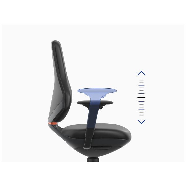 Pereche de cotiere multifuncționale ESD, reglabile pe înălțime pentru scaunul rotativ de birou TEXON, Tip: ESD