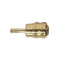 Raccordo rapido NW 7, 2 «connect line», ottone lucido, gommino LW 8