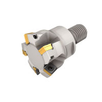 FFQ4 D20-04-M10-06 Hochvorschub-Schaftfräser mit FLEXFIT-Gewindeaufnahme für einseitige quadratische Einsätze mit 4 Schneidkanten