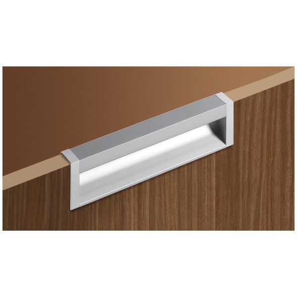 Hettich Poignée d'insertion Capris Aluminium anodisé