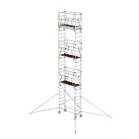 Rulletårn SG 0,75 x 1,80 m med stabilisatorer Platformshøjde 7,55 m