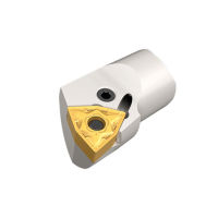 E-PWLNR 10-3 HEAD Hebelverschluss-Wechselkopf für negative WNMG Trigon-Schneidplatten, eingespannt auf einem Vollhartmetall-Schaft