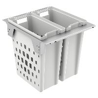 Hettich Wäschekorbauszug 2x40 L Pull Laundry silber