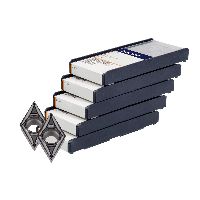 Płytka skrawająca DCMT do obróbki wykańczającej 50 szt., HB7120-1, Rozmiar: 070202