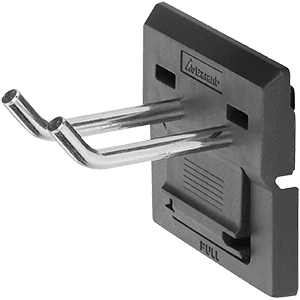 Ganci e supporti per pannelli forati