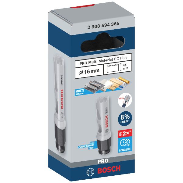 BOSCH PRO Scie trépan Multi Material PC, 16 mm