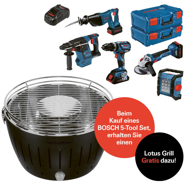 BOSCH 5-pièces Set + Gratuit Lotus Grill
