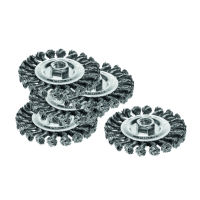 Cenově výhodné balení – kulatý kartáč, ocelový drát 0,50 mm