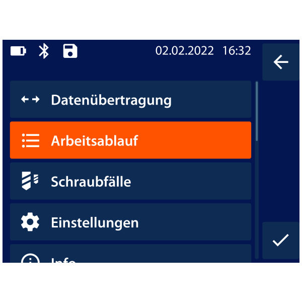 Elektronischer Drehmoment-/ Drehwinkelschlüssel HCT, maximales Drehmoment: 200N·m