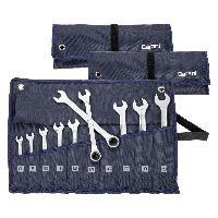 Set di chiavi a forchetta / a cricchetto, in busta avvolgibile, Numero chiavi: 10