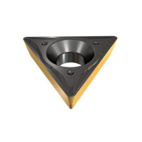 TPMT 160304 IC9350 Dreieckige, positive Wendeschneidplatte mit 11° Freiwinkel, positivem Spanformer und niedrigen Schnittkräften zum Innendrehen und Schlichten
