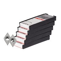 Płytka skrawająca DCMT do obróbki średnio dokładnej 50 szt., HBT020, Rozmiar: 070204