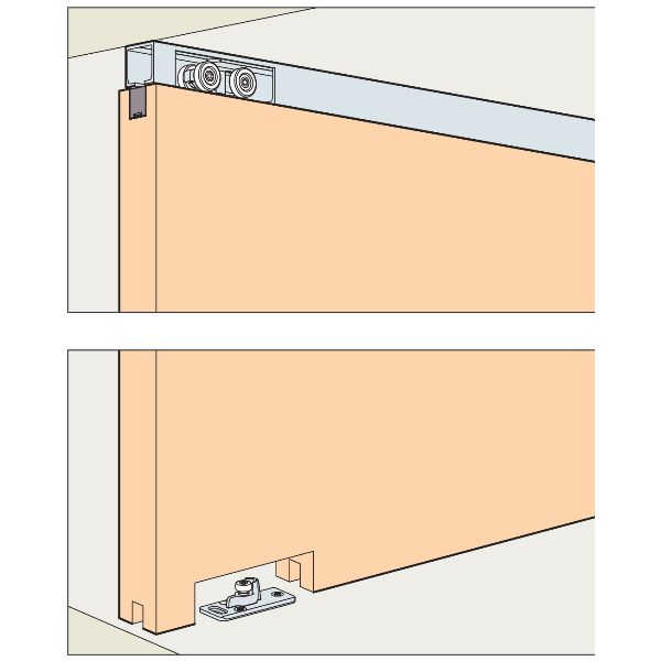 Hawa Porta 60 HMT Pocket Garn. porte coul. pour hauteur min.