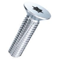 Countersunk self-tapping screws hexalobe ~DIN 7516DE-steel zinc plated blue