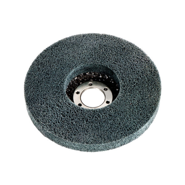 5 plateaux abrasifs compacts en fibres « Unitized » 125 x 22,23 mm, meuleuses d'angle