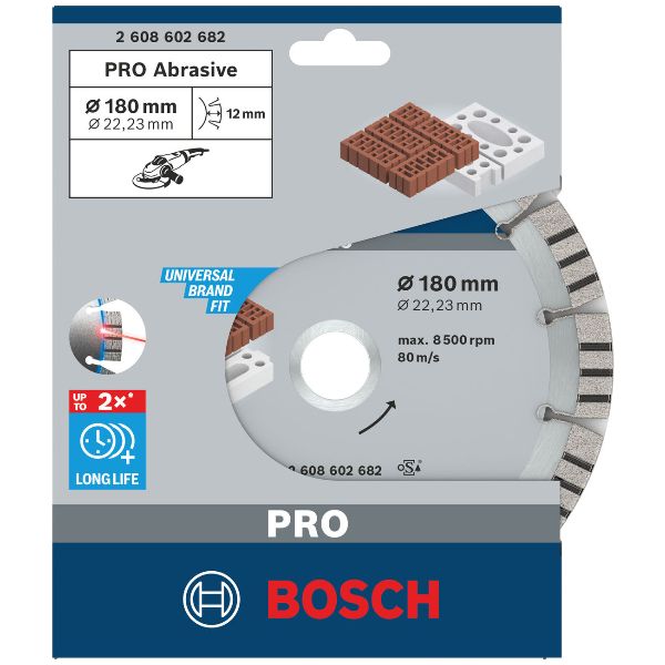 BOSCH PRO Disque Abrasif Diamant, 180x22.23 mm