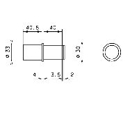 Achse für Fallsicherung