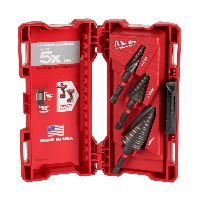 MILWAUKEE 3‑pc SHOCKWAVE step drill set