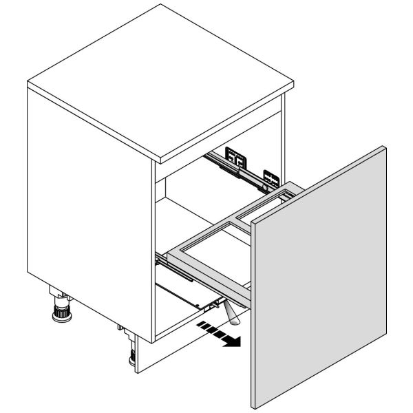 Hettich électromécanique Système d'ouverture Libero blanc