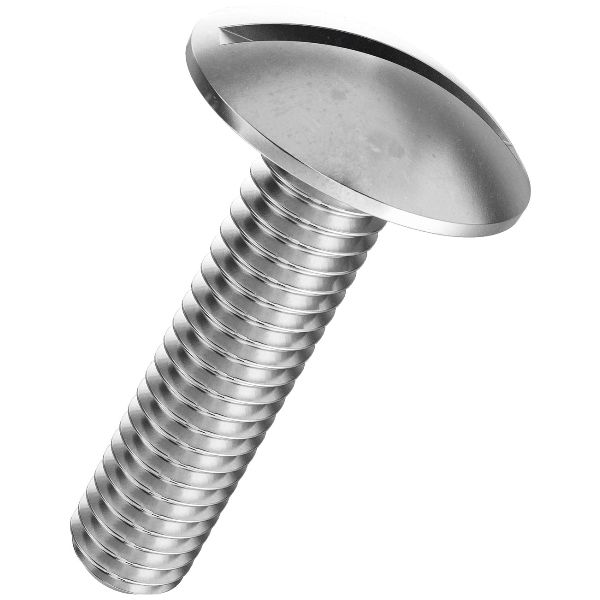 Becherschrauben mit Schlitz ohne Muttern rostfrei A2 M6x10