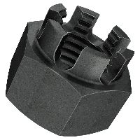 Dadi esagonali a corona filettatura fine DIN 935-6 non rivestito