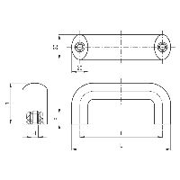 ELESA Bügelgriffe Polyamid schwarz M.843/140 B-M8