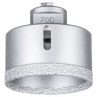 Dry diamond drill bit DCD FL dia. 70 mm M14 PSF for tiles (angle grinder)