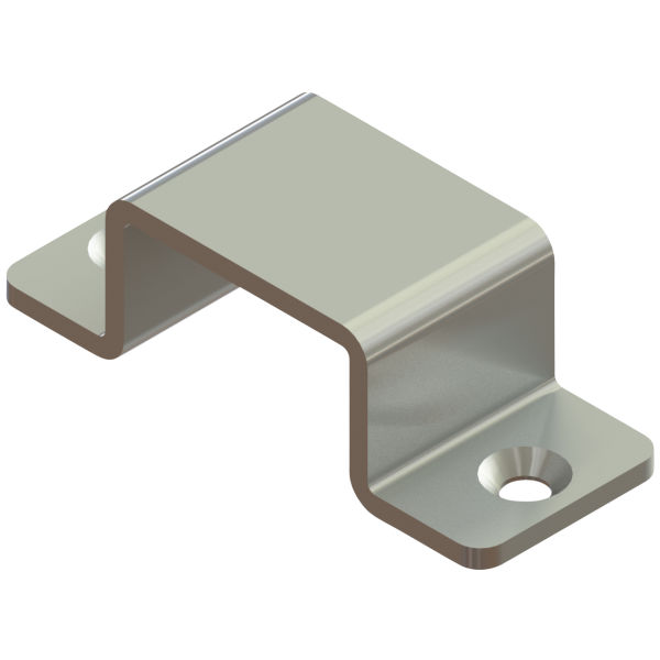 Gâche à visser pour targette acier zingué bleu 240/30 H=20mm