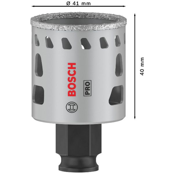 BOSCH PRO Tile PC Plus Hole Saw, 41 mm, HS