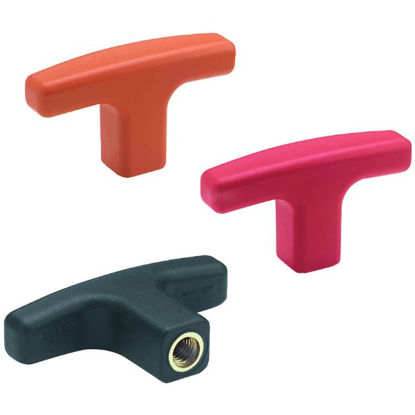 ELESA T-Griffe PA/Messing L.652