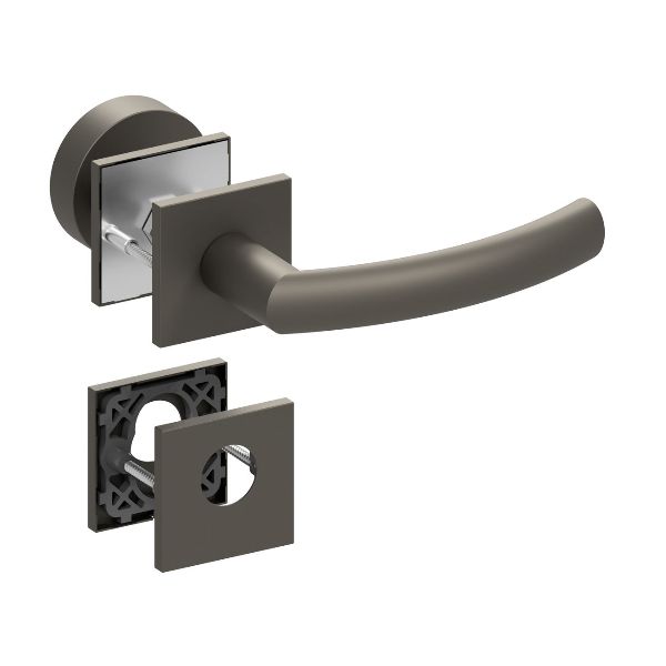 Qolibri Pullbloc® ultra Wechselgarnitur 1003 Quadratrosetten Titan satin