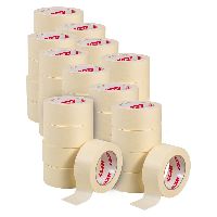 Pack promotionnel Jeu de rubans adhésifs crêpés fins, couleur naturelle