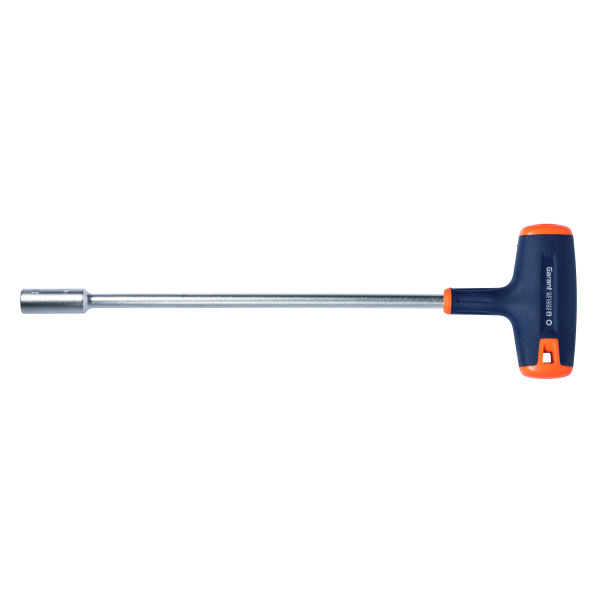 Chiave a bussola con impugnatura a T bicomponente in Haptoprene®, lunghezza lama 200 mm, Apertura: 8mm