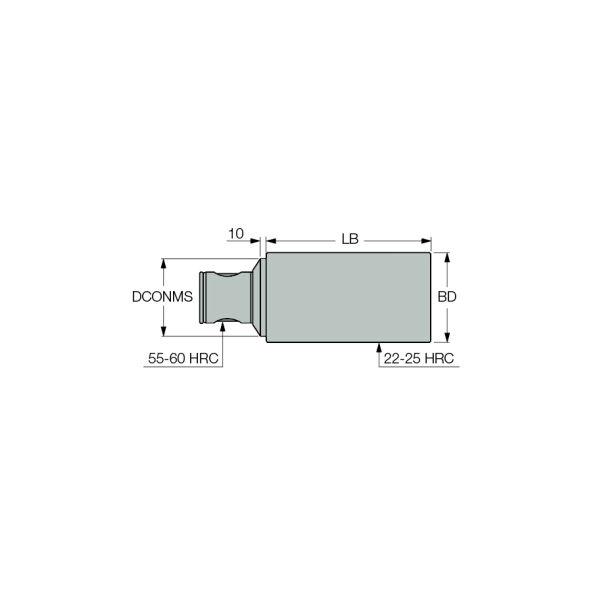 BLANK MB80-100X250 ITS-BORE, système modulaire : Ébauches.