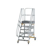 Plošinové schodiště, pojízdné 60° šířka stupně 800 mm 6 stupňů