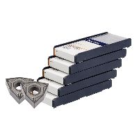 Inserto WNMG per lavorazioni medie 50 pezzi, HB7130-2, Dimensione: 080412