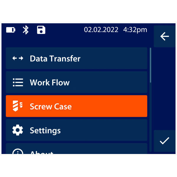 Elektronischer Drehmoment-/ Drehwinkelschlüssel HCT, maximales Drehmoment: 200N·m