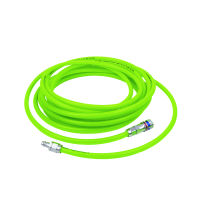 Juego de mangueras de PU High Vis con acoplamiento de seguridad de acero eSafe ⌀ 11 × 16 mm, Longitud utilizable de la manguera: 10m