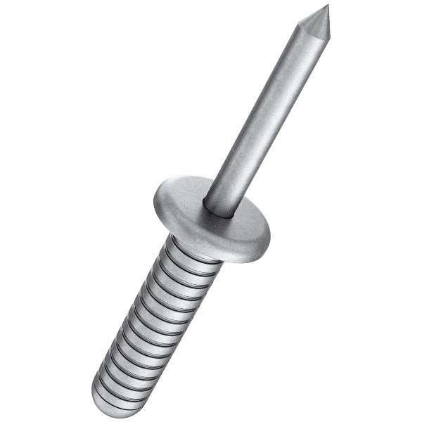 Rivetti a strappo GESIPA, testa bombata, scanalati alluminio / acciaio