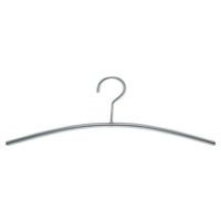 Cintre avec crochet pivotant inox brossé mat