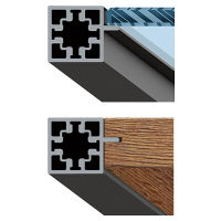 Hettich Glas-/ Seiten-/ Bodenprofil mit Nut Cadro