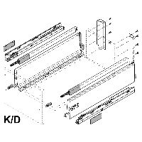 blum TANDEMBOX antaro set K/D silk white 65kg