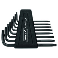 Torx® key L-wrench set phosphated, Number of screwdrivers: 8