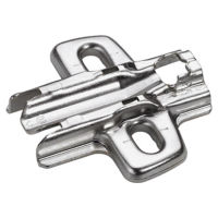 Hettich Kreuzmontageplatte Langloch für Spanplattenschrauben Sensys/Intermat vernickelt